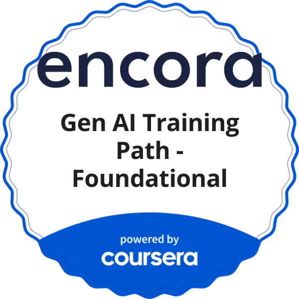 Gen AI Training Path - Foundational badge